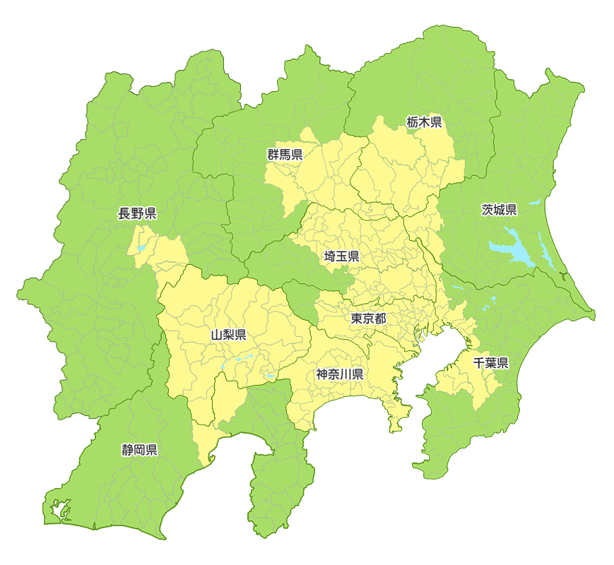 関東エリアマップ